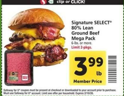 Signature SELECT 80% Lean Ground Beef Mega Pack