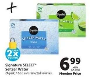 Signature SELECT Seltzer Water