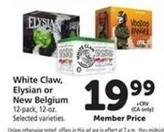 White Claw, Elysian or New Belgium