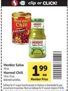 Herdez Salsa / Hormel Chili