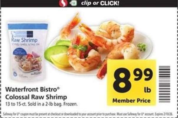 Waterfront Bistro Colossal Raw Shrimp