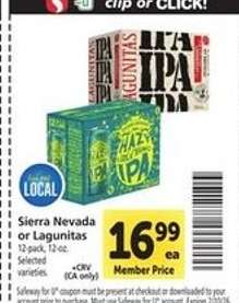 Sierra Nevada or Lagunitas