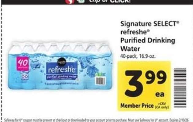 Signature Select Refreshe Purified Drinking Water