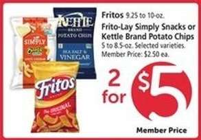 Frito-Lay Simply Snacks or Kettle Brand Potato Chips