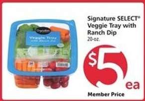 Signature SELECT Veggie Tray with Ranch Dip