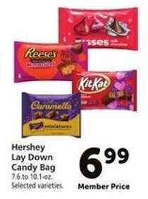 Hershey Lay Down Candy Bag
