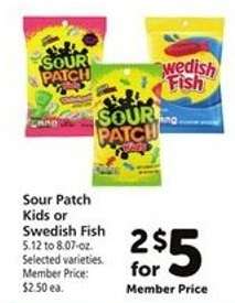 Sour Patch Kids or Swedish Fish