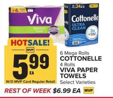 Cottonelle & Viva Paper Towels
