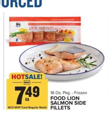 FOOD LION SALMON SIDE FILLETS