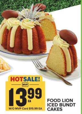 Food Lion Iced Bundt Cakes