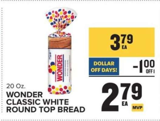 Wonder Classic White Round Top Bread
