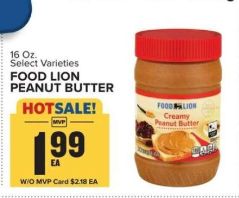 Food Lion Peanut Butter