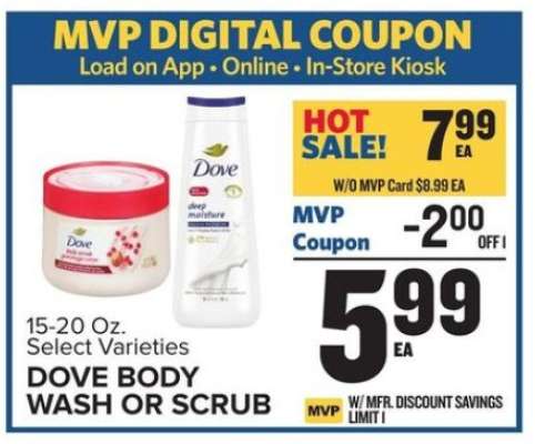 Dove Body Wash or Scrub