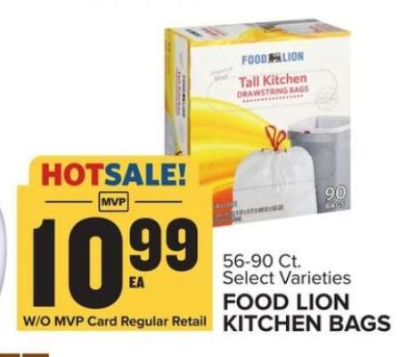 FOOD LION KITCHEN BAGS