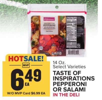 TASTE OF INSPIRATIONS PEPPERONI OR SALAMI