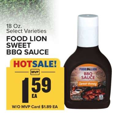 FOOD LION SWEET BBQ SAUCE