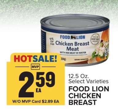 FOOD LION CHICKEN BREAST