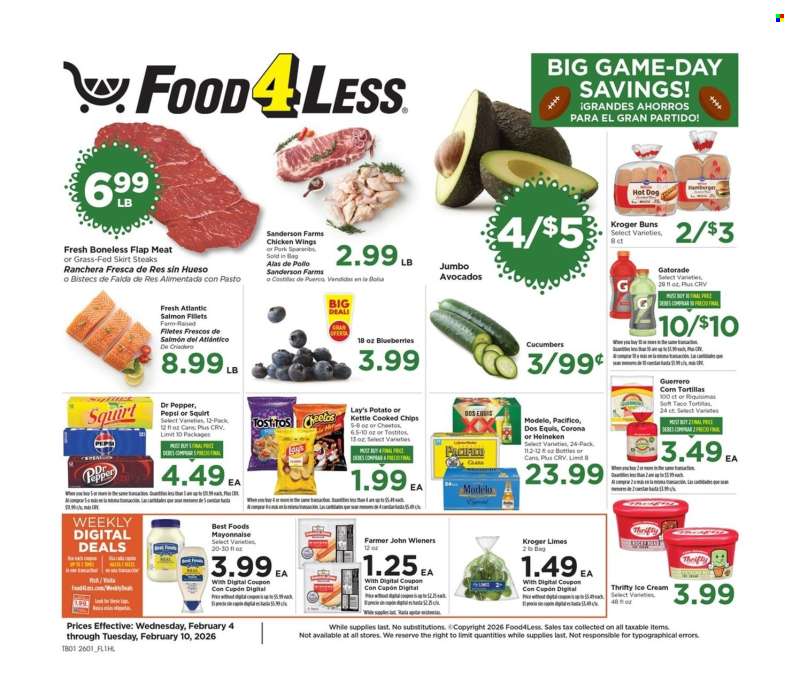 Food 4 Less Flyer - 02/04/2026 - 02/10/2026.