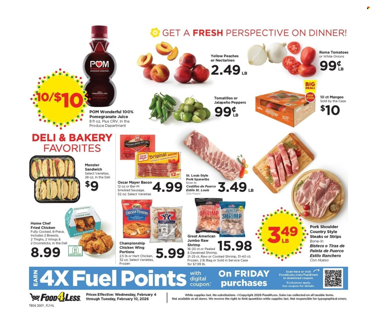 Food 4 Less ad - 02/04/2026 - 02/10/2026. Page 4