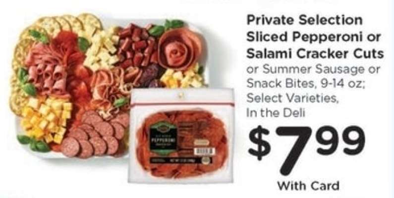 Private Selection Sliced Pepperoni or Salami Cracker Cuts