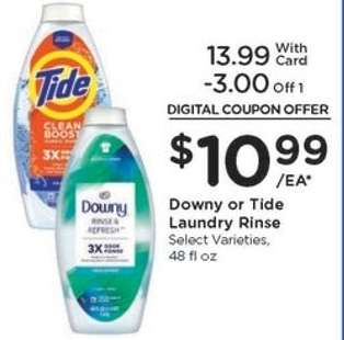 Downy or Tide Laundry Rinse