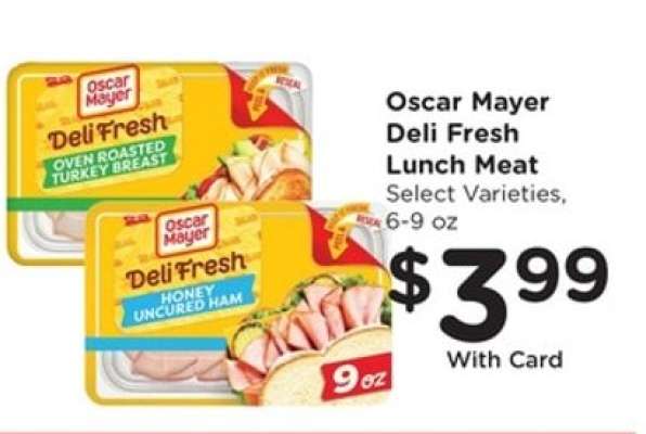 Oscar Mayer Deli Fresh Lunch Meat