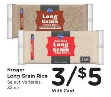 Kroger Long Grain Rice