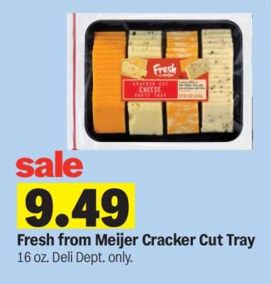 Fresh from Meijer Cracker Cut Tray