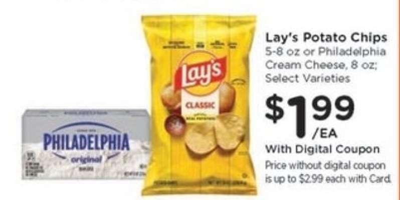 Lay's Potato Chips or Philadelphia Cream Cheese