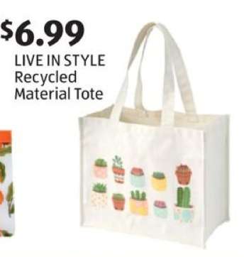 LIVE IN STYLE Recycled Material Tote