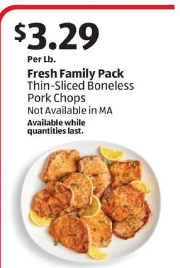 Fresh Family Pack Thin-Sliced Boneless Pork Chops