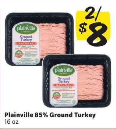 Plainville 85% Ground Turkey