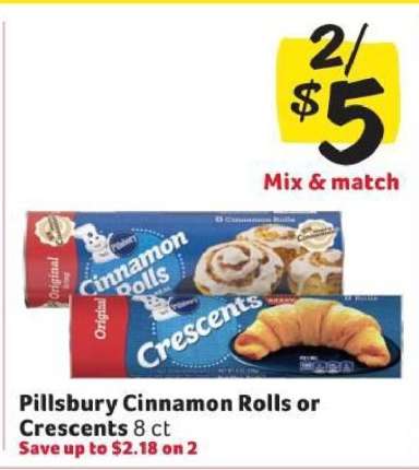 Pillsbury Cinnamon Rolls or Crescents