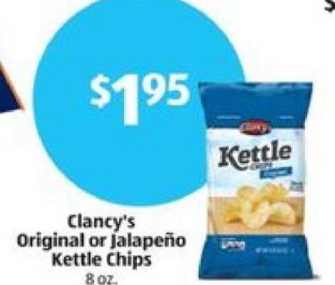 Clancy's Original or Jalapeño Kettle Chips