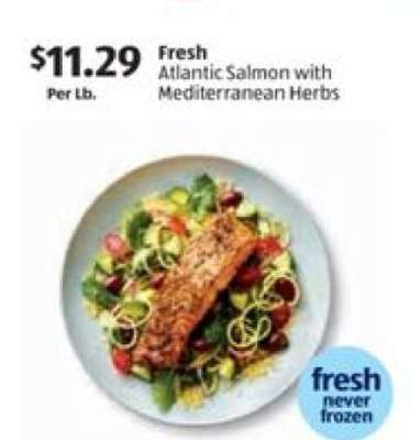 Fresh Atlantic Salmon with Mediterranean Herbs