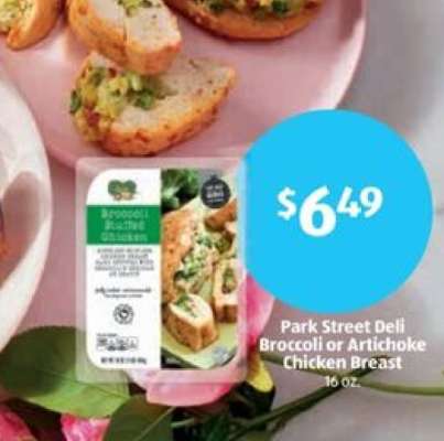 Park Street Deli Broccoli or Artichoke Chicken Breast