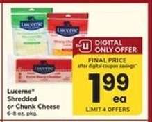 Lucerne Shredded or Chunk Cheese