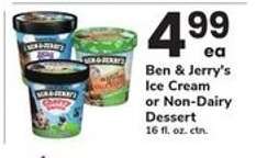 Ben & Jerry's Ice Cream or Non-Dairy Dessert