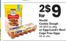 Nestlé Cookie Dough or Egg-Land's Best Cage Free Eggs