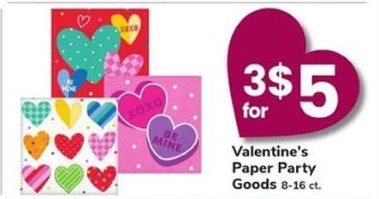 Valentine's Paper Party Goods