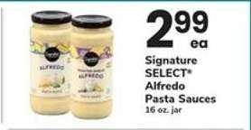 Signature SELECT Alfredo Pasta Sauces