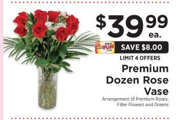 Premium Dozen Rose Vase
