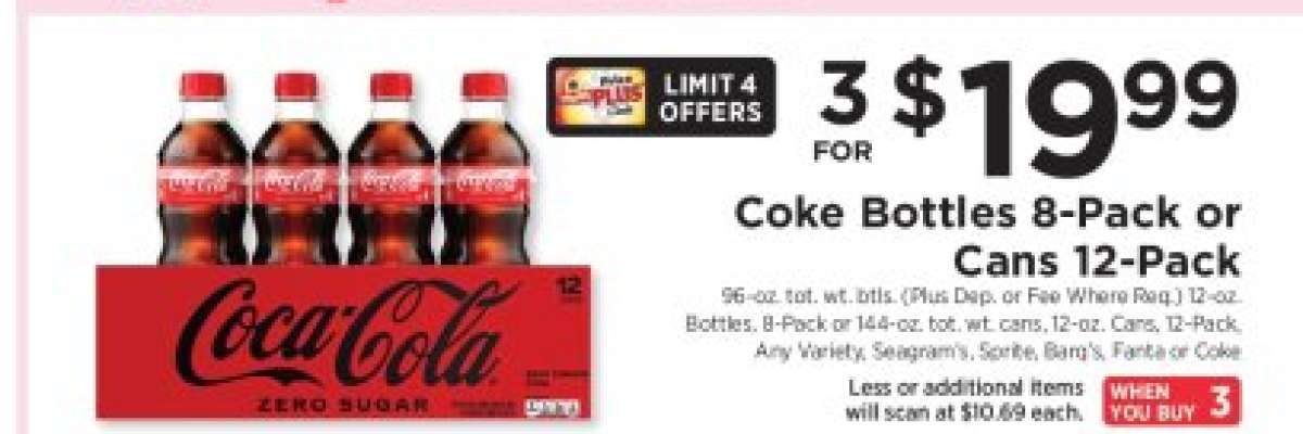 Coke Bottles 8-Pack or Cans 12-Pack
