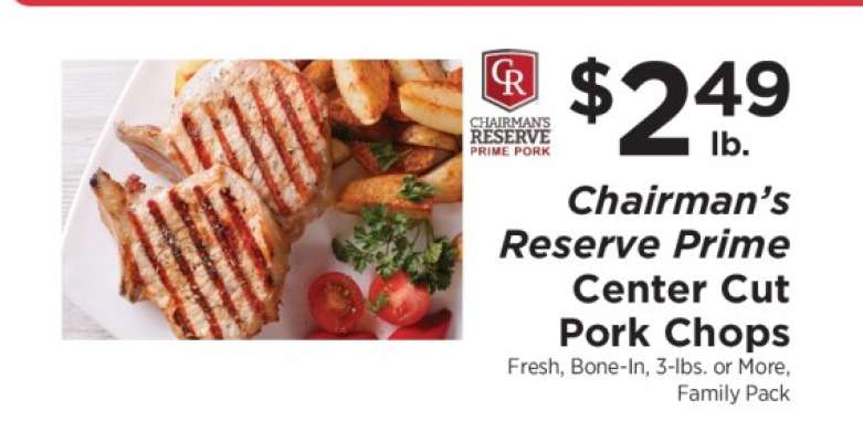 Chairman's Reserve Prime Center Cut Pork Chops