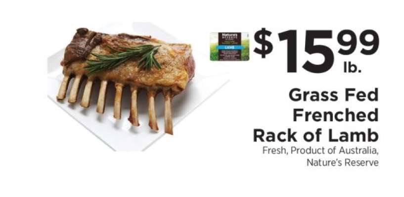 Grass Fed Frenched Rack of Lamb