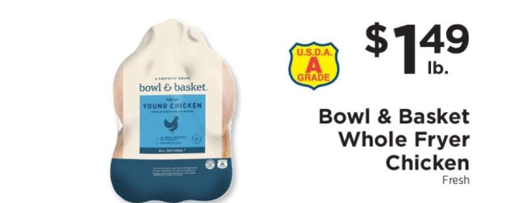 Bowl & Basket Whole Fryer Chicken