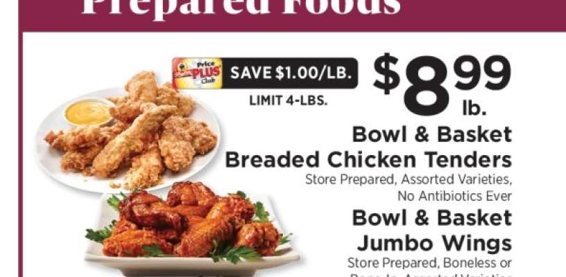 Bowl & Basket Breaded Chicken Tenders / Jumbo Wings
