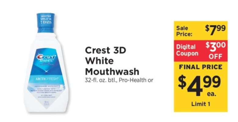 Crest 3D White Mouthwash