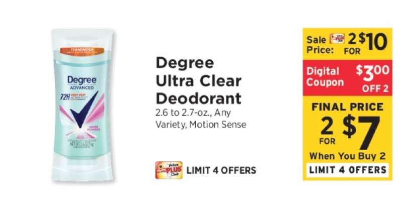 Degree Ultra Clear Deodorant