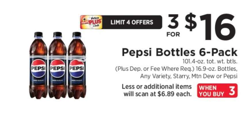 Pepsi Bottles 6-Pack